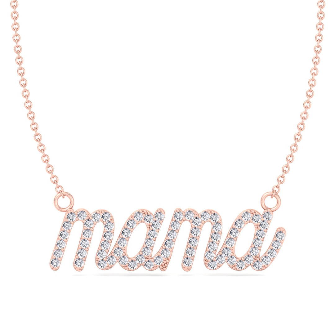 Matera- Mama Diamond and Gold Necklace - Gem Jewelers Co