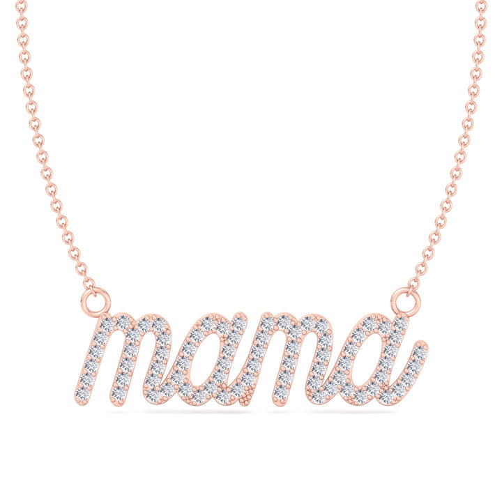 Matera- Mama Diamond and Gold Necklace - Gem Jewelers Co