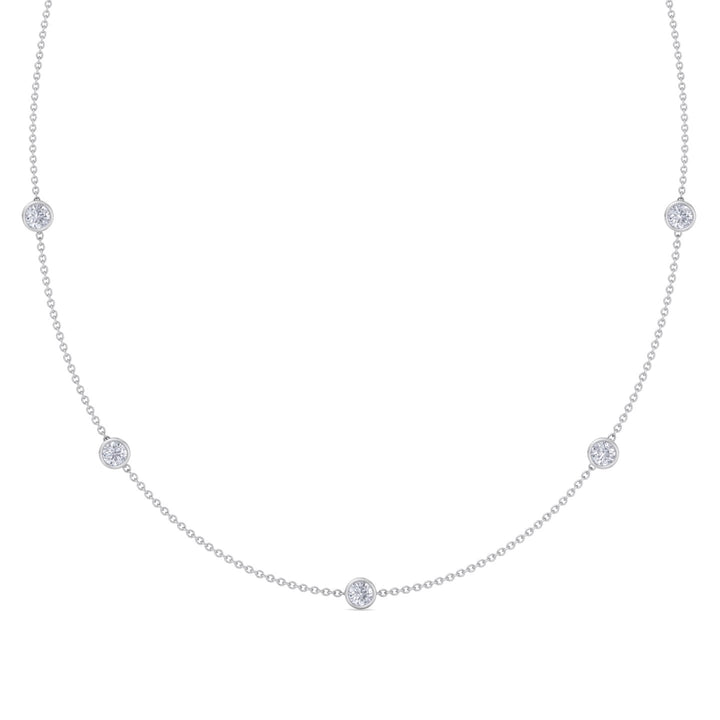 Lara - Diamonds By The Yard Necklace ( 1.10ct total ) - Gem Jewelers Co
