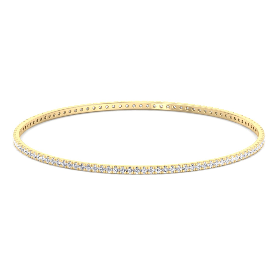 round-cut-diamond-bangle-solid-yellow-gold