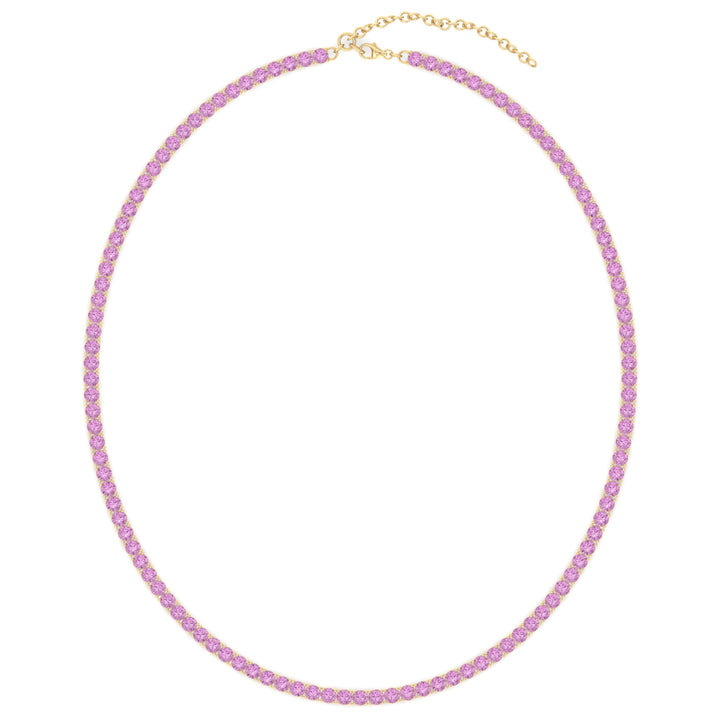 adjustable-pink-sapphire-tennis-necklace-in-solid-yellow-gold