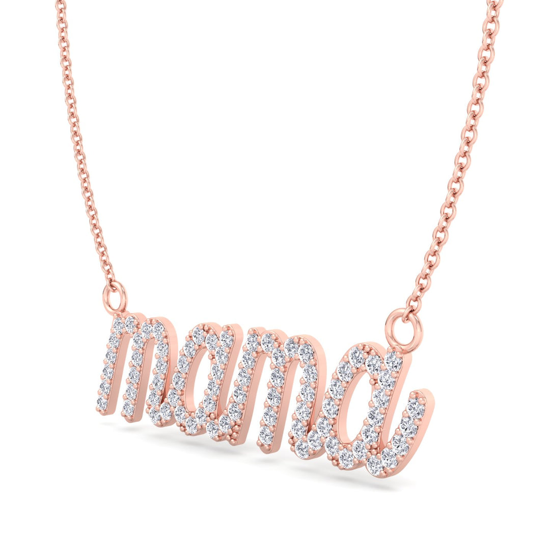 Matera- Mama Diamond and Gold Necklace - Gem Jewelers Co