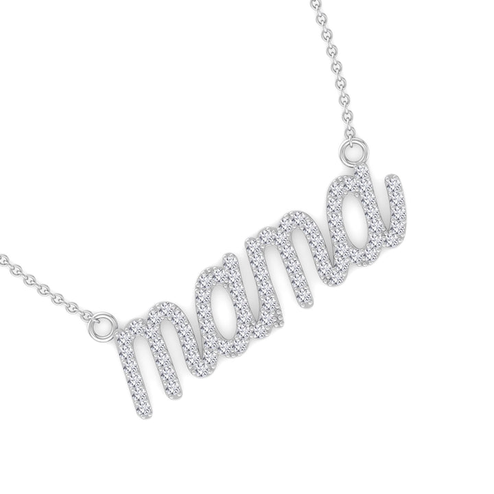 Matera- Mama Diamond and Gold Necklace - Gem Jewelers Co