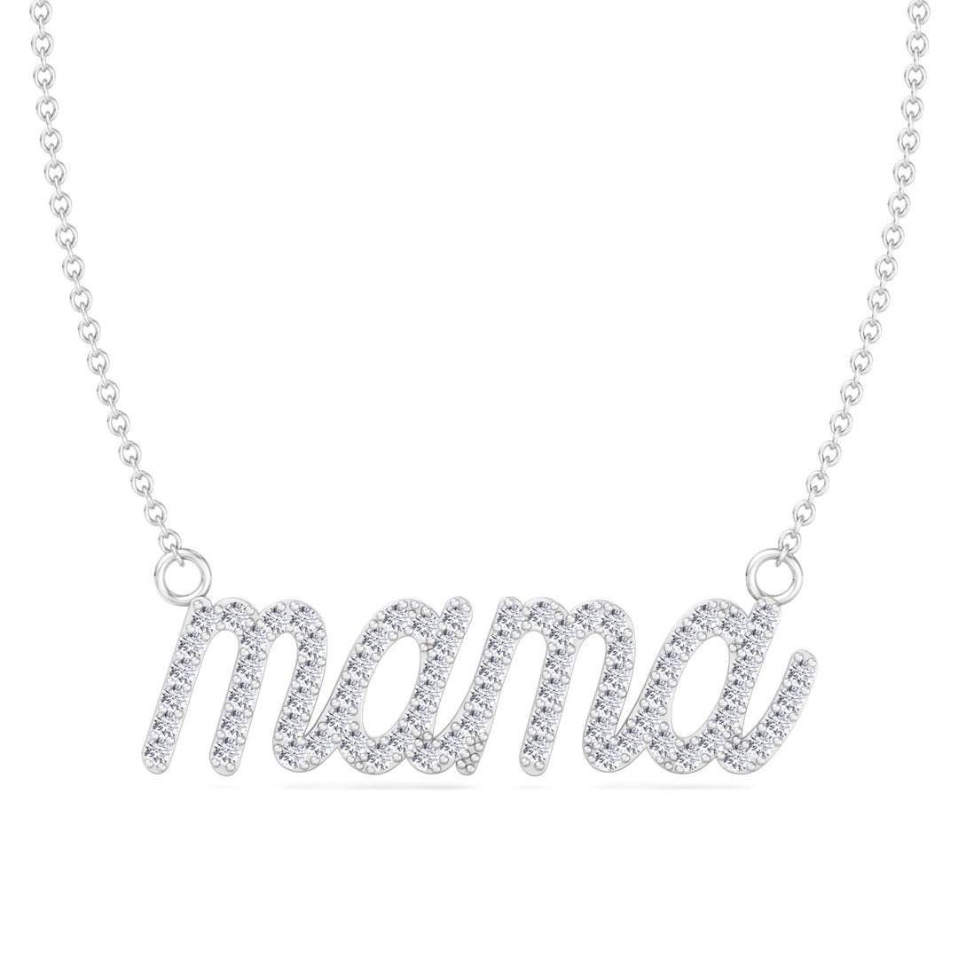 Matera- Mama Diamond and Gold Necklace - Gem Jewelers Co