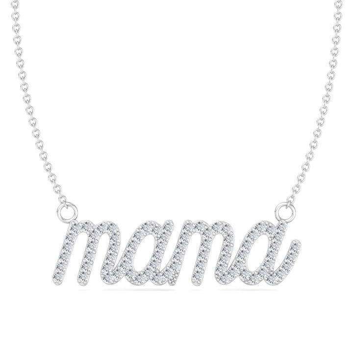 Matera- Mama Diamond and Gold Necklace - Gem Jewelers Co