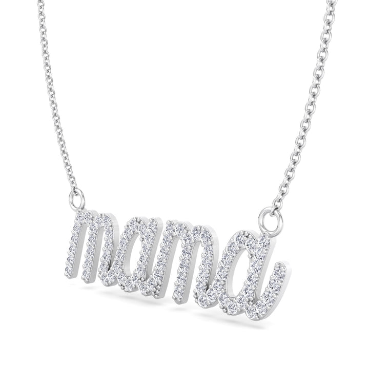 Matera- Mama Diamond and Gold Necklace - Gem Jewelers Co