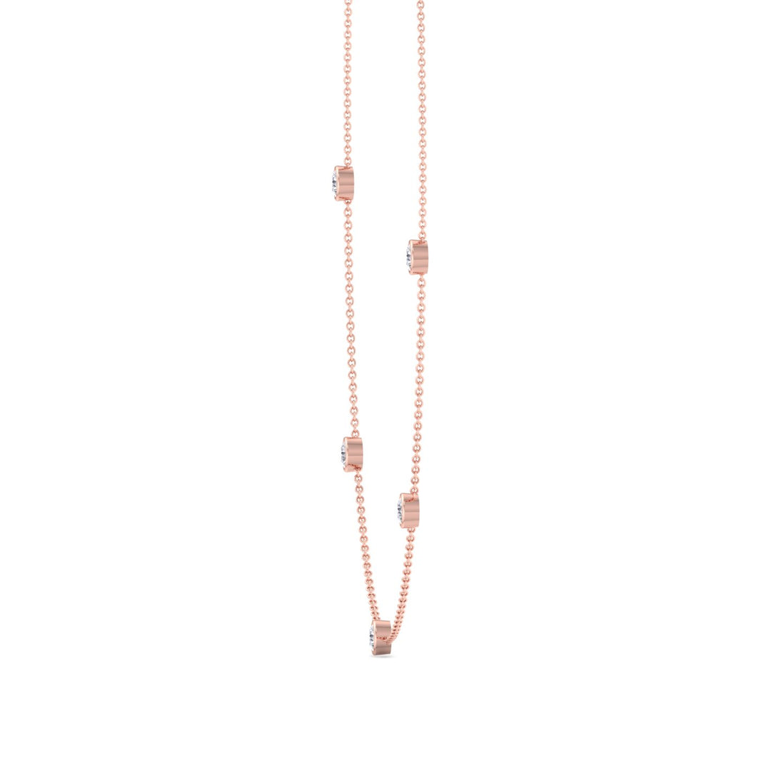 Lara - Diamonds By The Yard Necklace ( 1.10ct total ) - Gem Jewelers Co