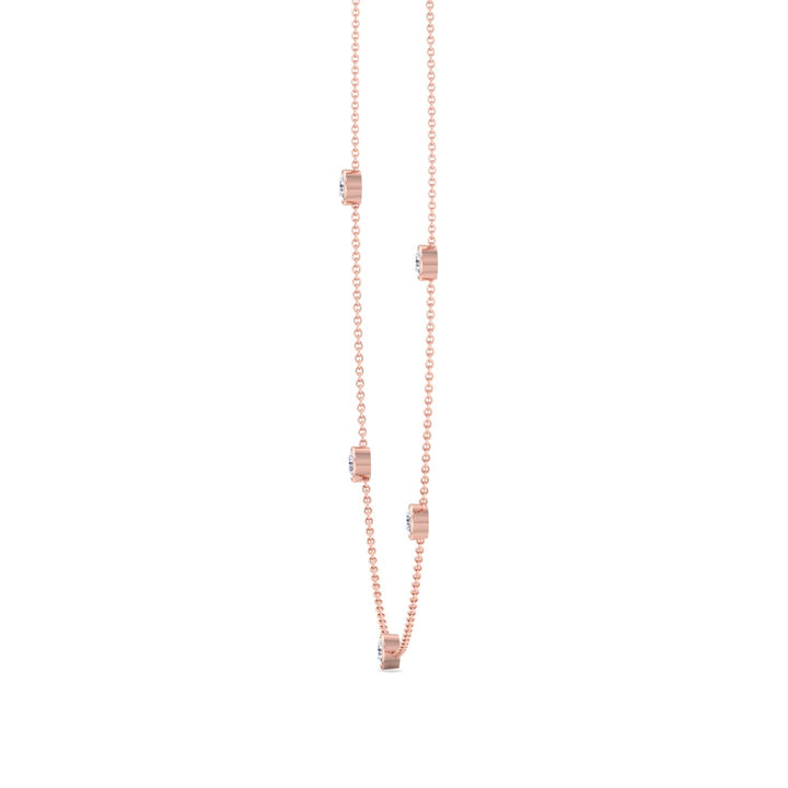 Lara - Diamonds By The Yard Necklace ( 1.10ct total ) - Gem Jewelers Co