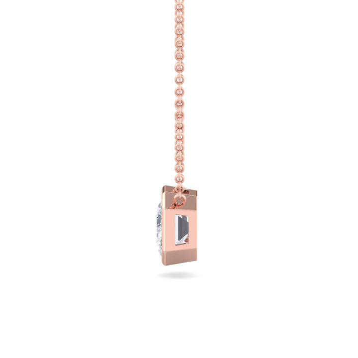 Emerald Cut Diamond Pendant- Gem Jewelers Co.