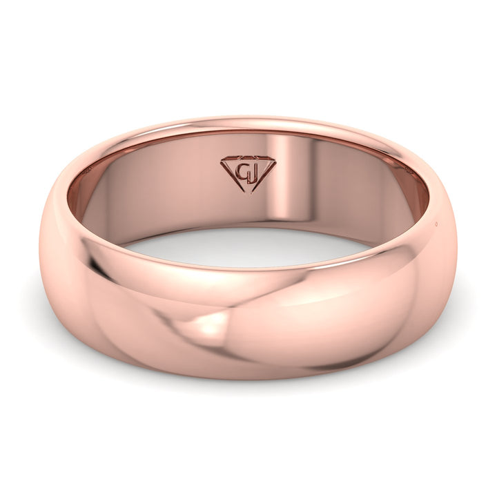 Kolt - Unisex Gold 6mm Band - Gem Jewelers Co