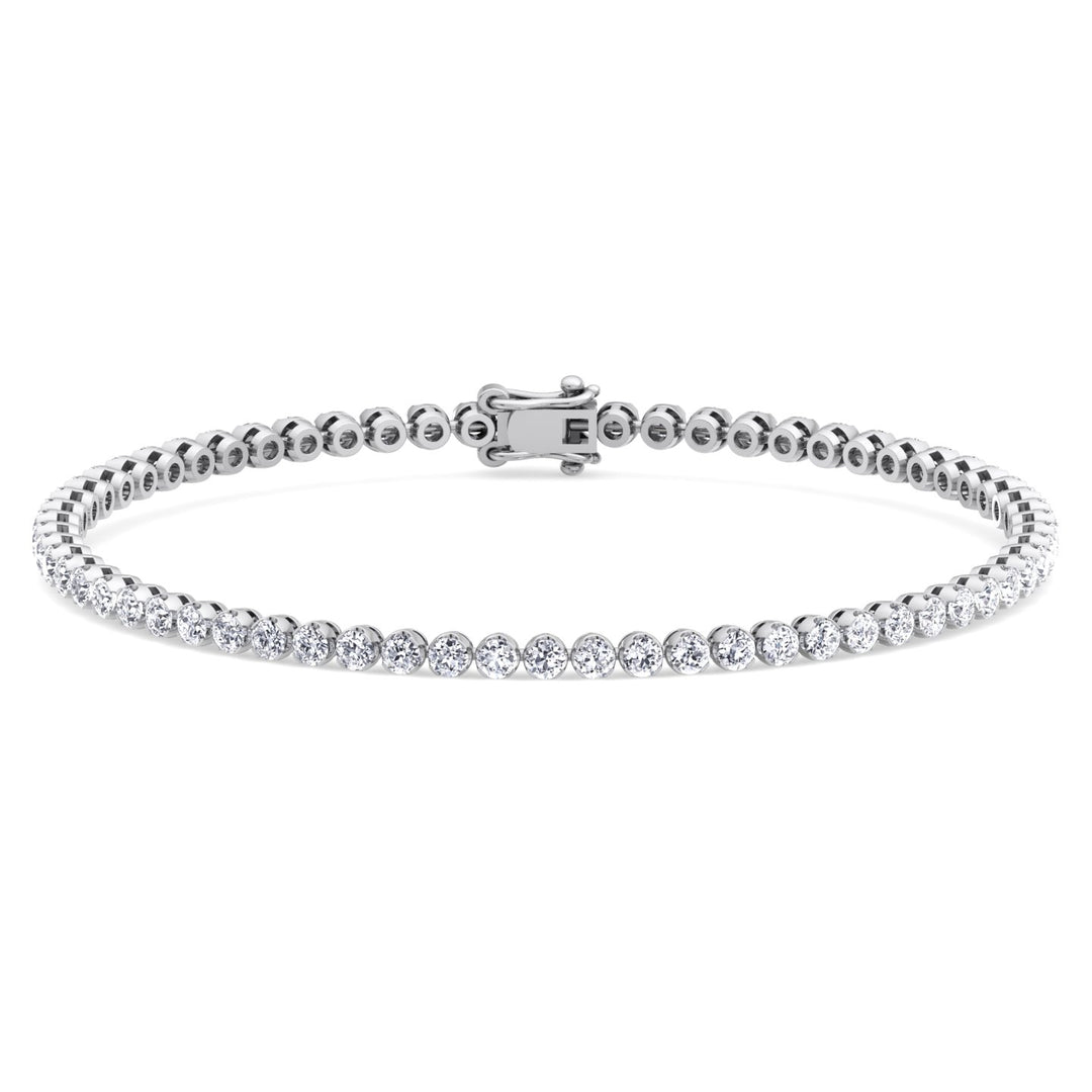 3CT Round Diamond Tennis Bracelet In 18K Gold - Gem Jewelers Co