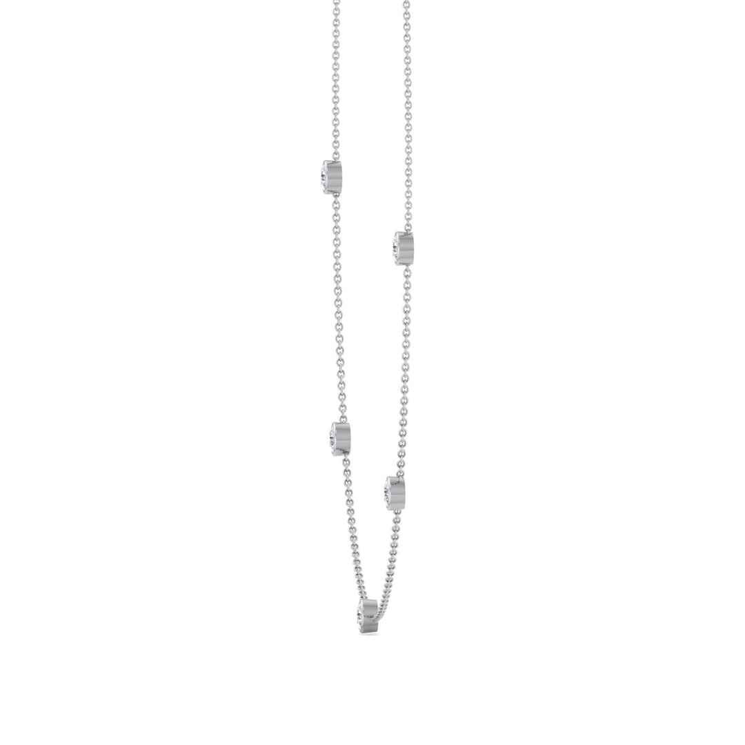 Lara - Diamonds By The Yard Necklace ( 1.10ct total ) - Gem Jewelers Co