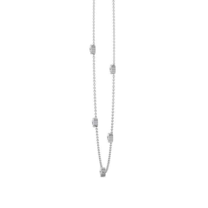 Lara - Diamonds By The Yard Necklace ( 1.10ct total ) - Gem Jewelers Co