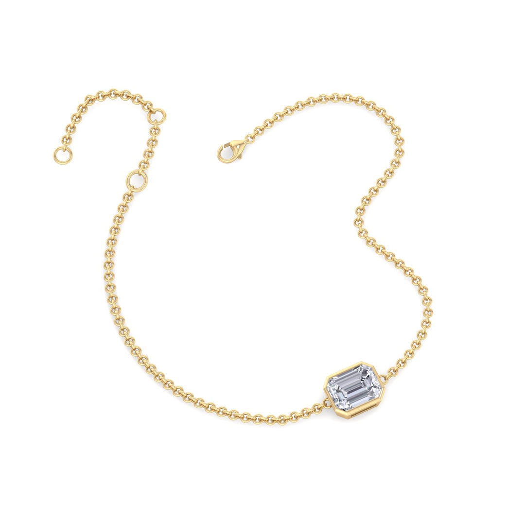 emerald-cut-bezel-set-diamond-bracelet-yellow-gold-chain
