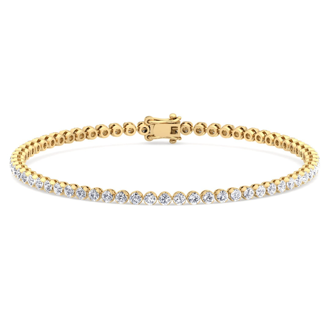 3CT Round Diamond Tennis Bracelet In 18K Gold - Gem Jewelers Co