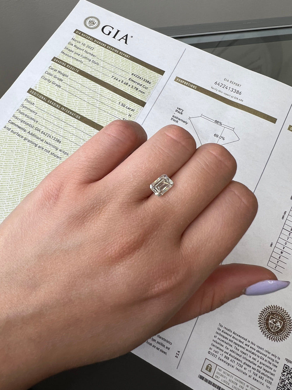 GIA Certified Loose Diamond 1.50Ct Emerald Cut - Gem Jewelers Co