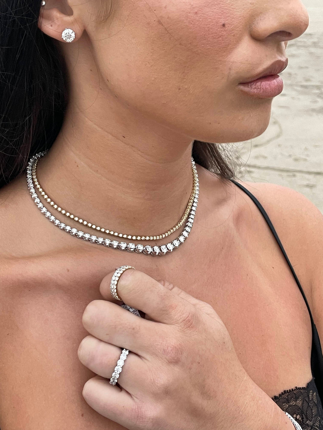 1CT Round Cut Diamond Studs in 18K Gold - Gem Jewelers Co