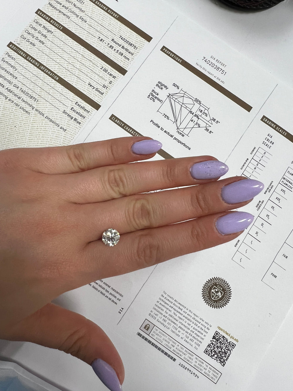 GIA Certified Loose Diamond 2.00Ct Round Cut - Gem Jewelers Co