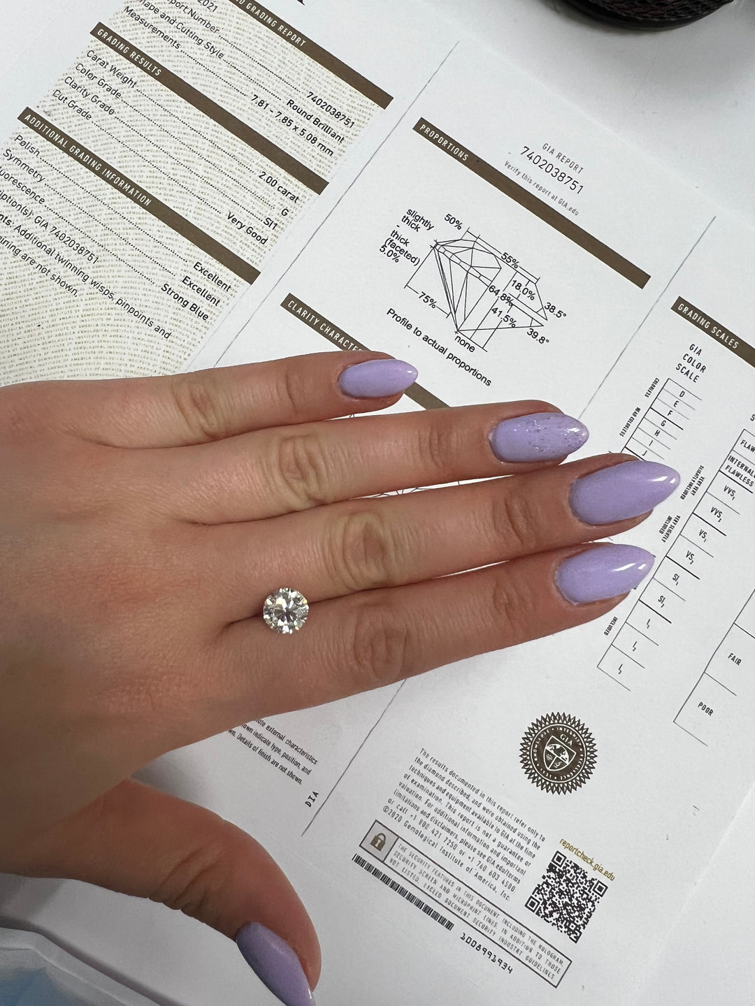 GIA Certified Loose Diamond 2.00Ct Round Cut - Gem Jewelers Co