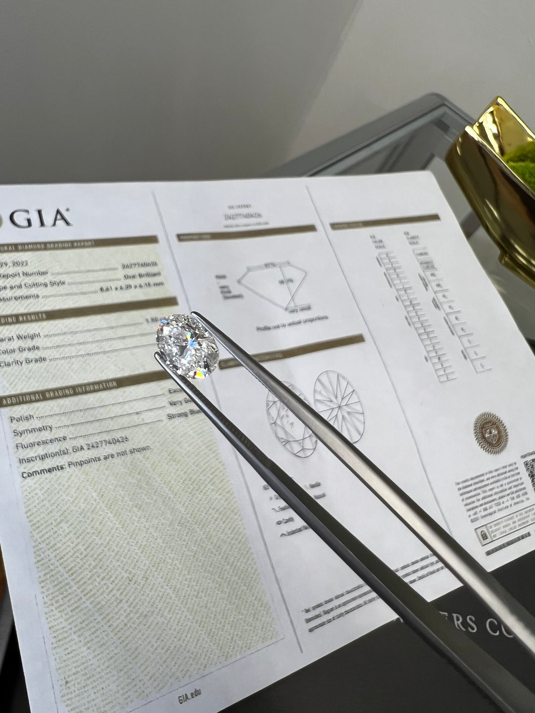 GIA Certified Loose Diamond 1.50Ct Oval Cut - Gem Jewelers Co