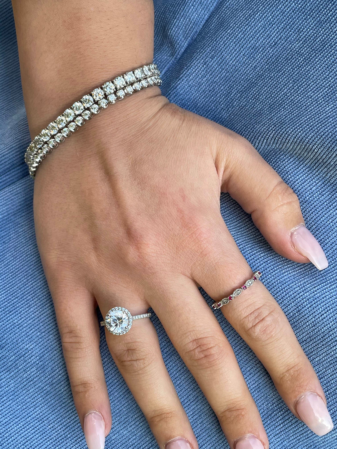 3CT Round Diamond Tennis Bracelet In 18K Gold - Gem Jewelers Co