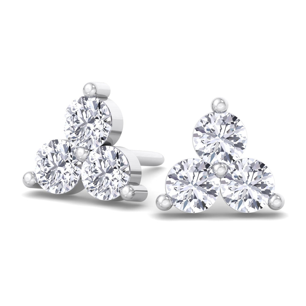 London 3 Piece Diamond Studs White Gold