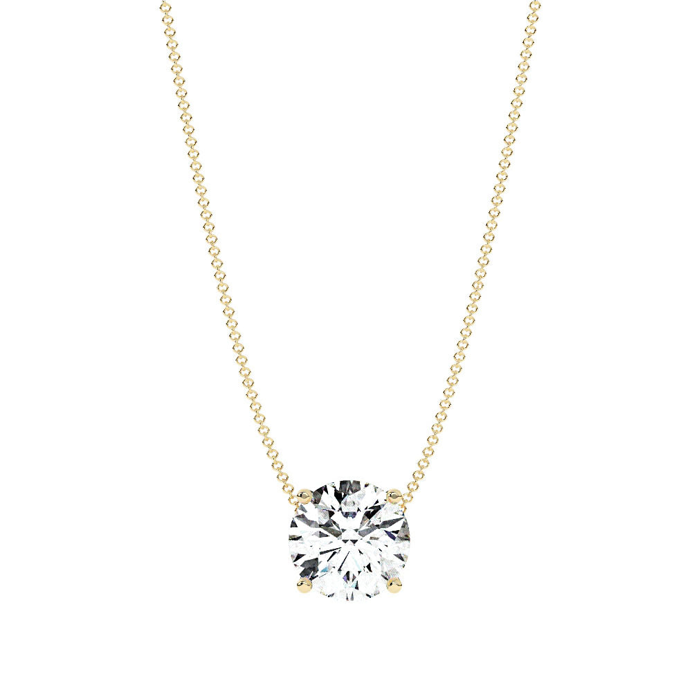 Classic-Round-Diamond-Pendant-in-yellow-gold