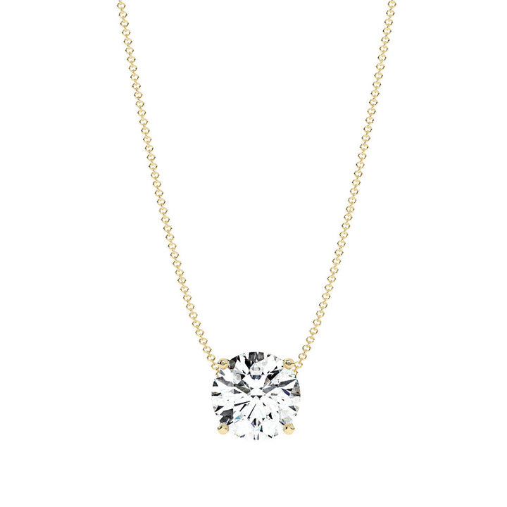 Classic-Round-Diamond-Pendant-in-yellow-gold