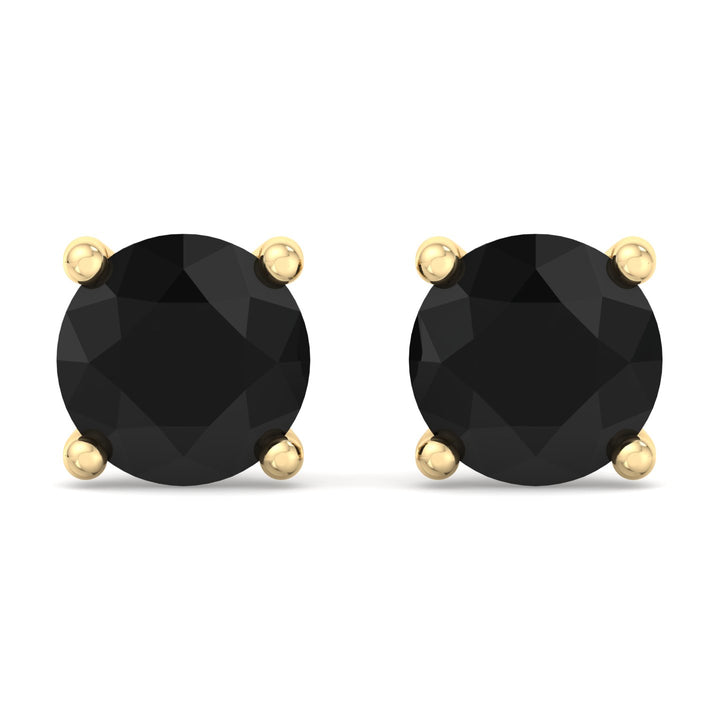 black-diamond-studs-in-yellow-gold