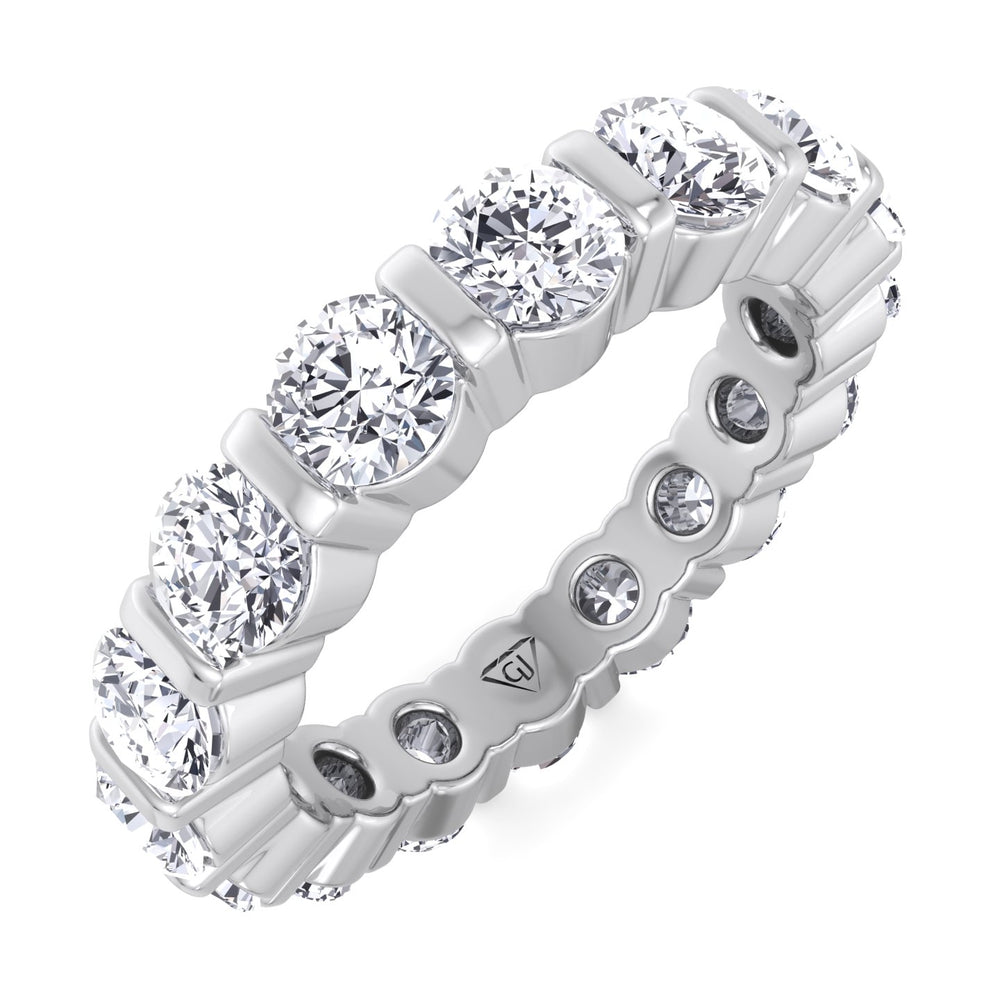 Panama Bar Set Diamond Eternity Band white gold