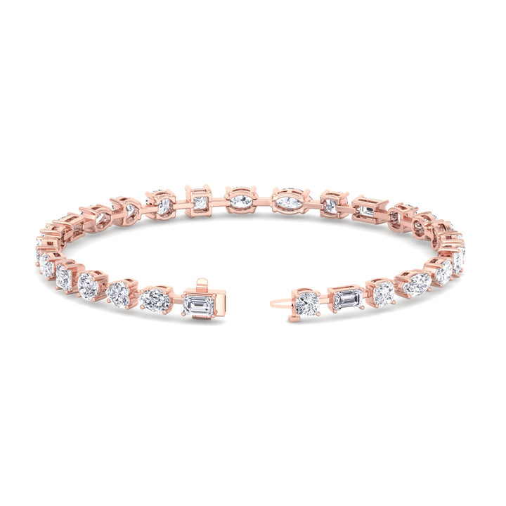 10.50-carat-total-weight-multi-shape-combo-diamond-tennis-bracelet-solid-rose-gold