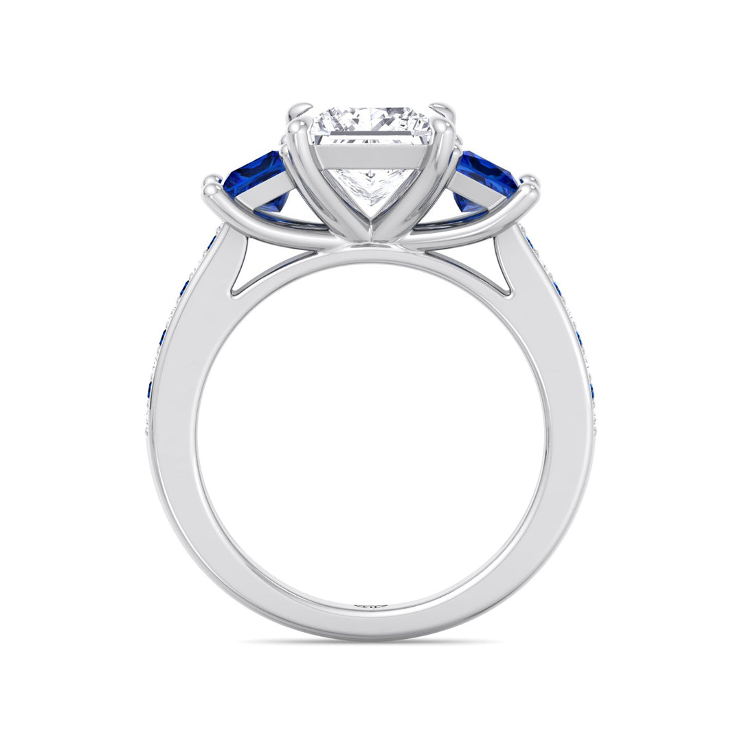 3-20-c-t-w-princess-cut-diamond-engagement-ring-with-blue-sapphire-sidestones-in-solid-white-gold