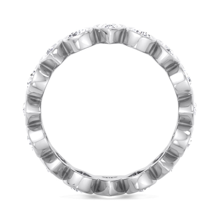 bezel-set-pear-shape-diamond-eternity-band-in-white-gold