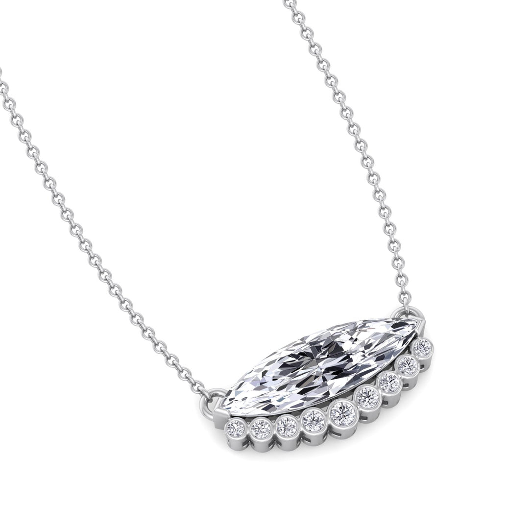 marquise-shape-diamond-pendant-with-bezel-set-round-diamonds-in-white-gold-with-chain
