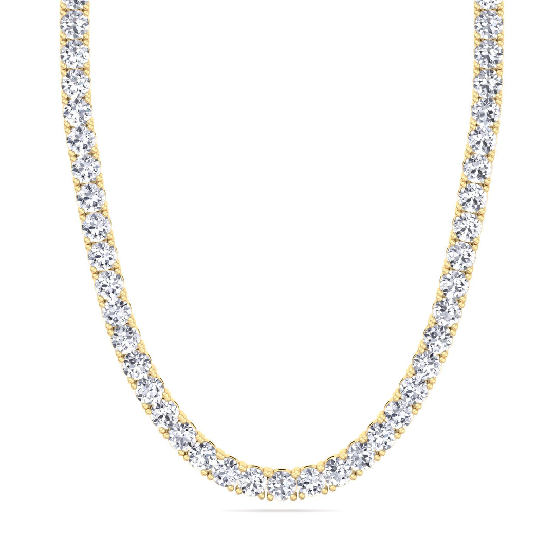 Meyul - 15 Carat Men's Natural Diamond Tennis Necklace Chain - Gem Jewelers Co