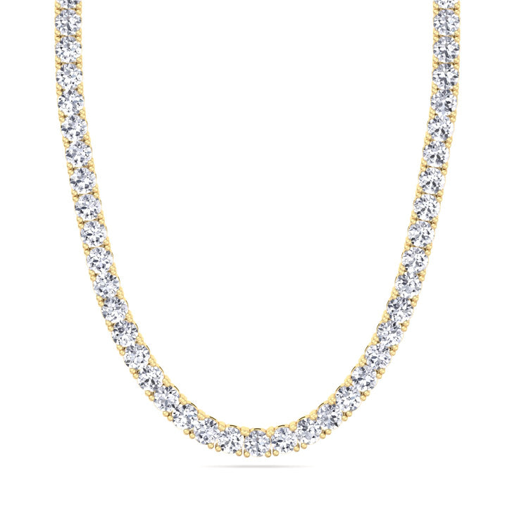 Meyul - 15 Carat Men's Natural Diamond Tennis Necklace Chain - Gem Jewelers Co