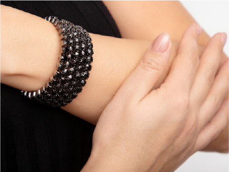 Black Diamond Tennis Bracelet Design Ideas
