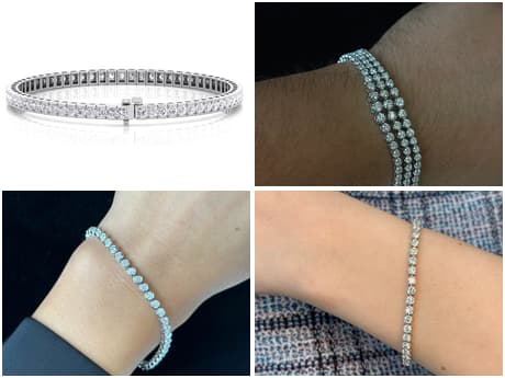 Diamond Tennis Bracelet Settings