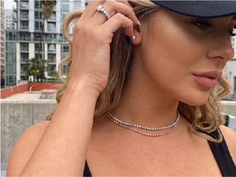 Diamond Tennis Necklace Sizing