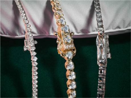 Different Types of Tennis Bracelets and Tennis Necklaces Clasps