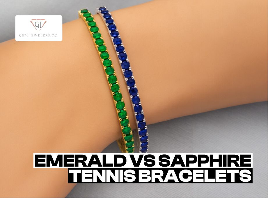 Emerald vs Sapphire Tennis Bracelet