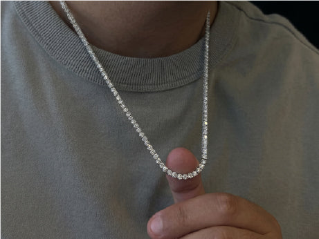 How to Style a Men's Tennis Necklace