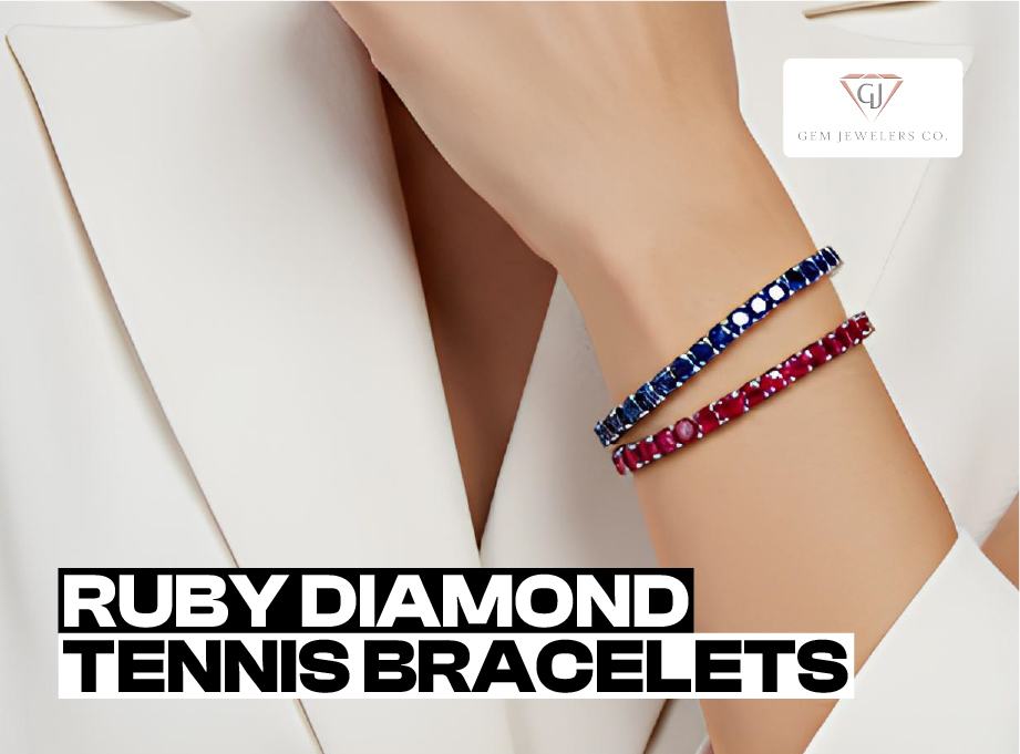 Diamond Ruby Tennis Bracelets