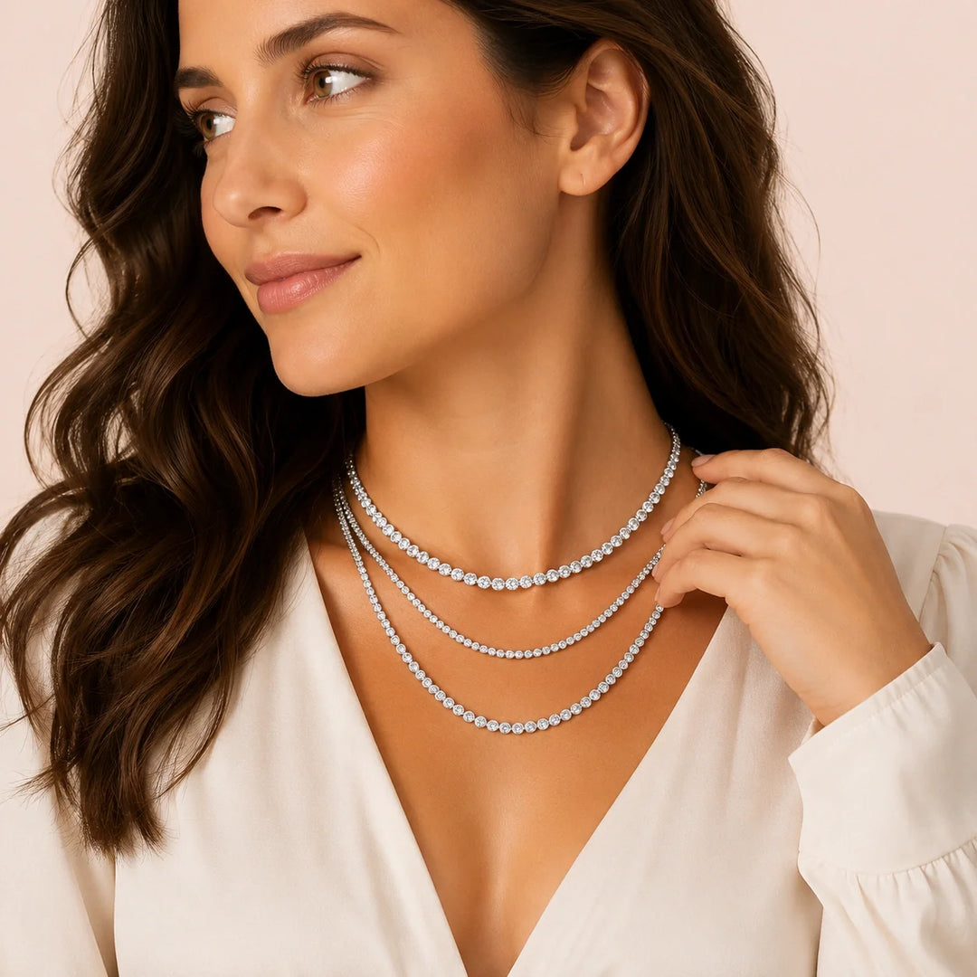 Diamond Tennis Necklaces