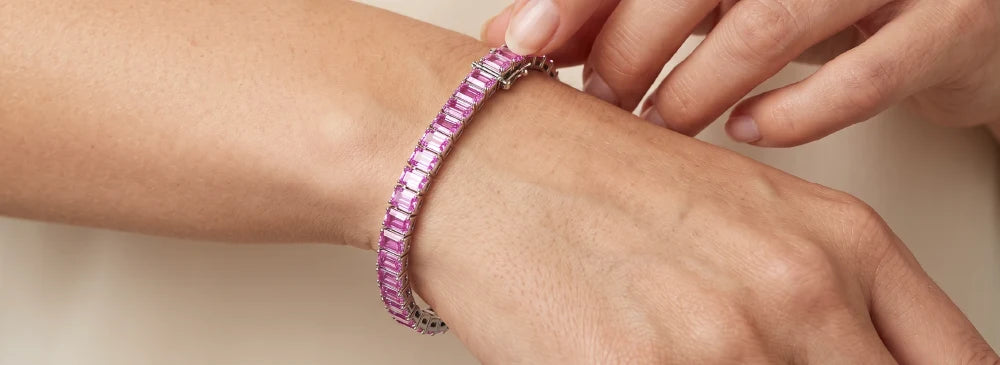 Gemstone Tennis Bracelets