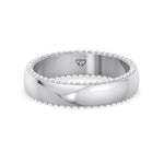 0.52CT Hidden Diamond Band White Gold