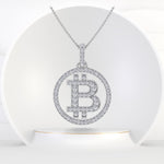 1 Carat Bitcoin Diamond Pendant - Gem Jewelers Co