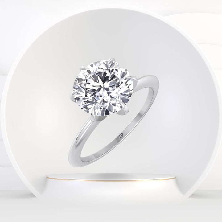 Stara - Round Cut Solitaire Diamond Engagement Ring
