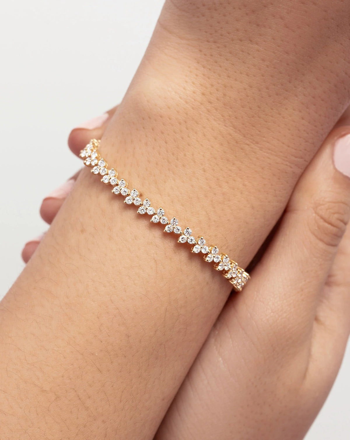 Yellow Natural Diamond Trio Tennis Bracelet
