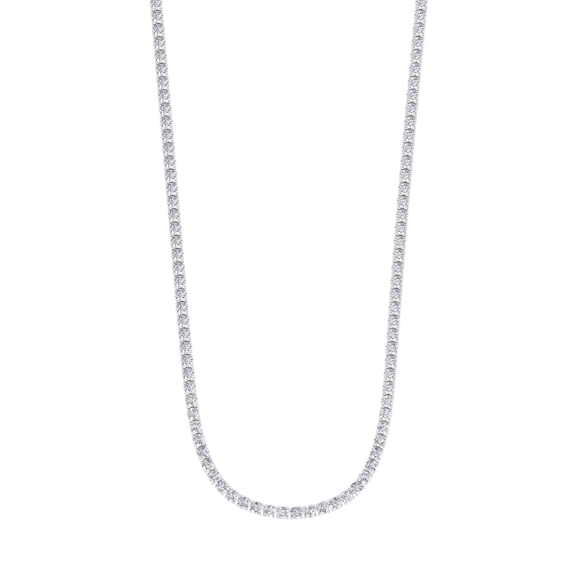 Deal Of The Month - 9.20 Carat Diamond Tennis Necklace in 14K Solid Gold - Gem Jewelers Co
